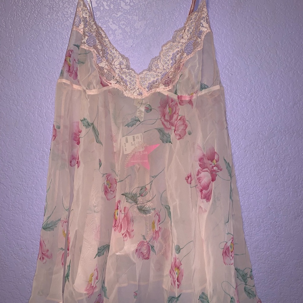 Floral print night slip Frederick’s of Hollywood - Picture 2 of 2